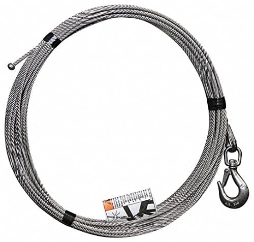 80 ft. Stainless Steel Winch Cable with 800 lb. Working Load Limit