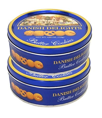 Delicious Danish Delights Assorted Butter Cookies (2 Pack)