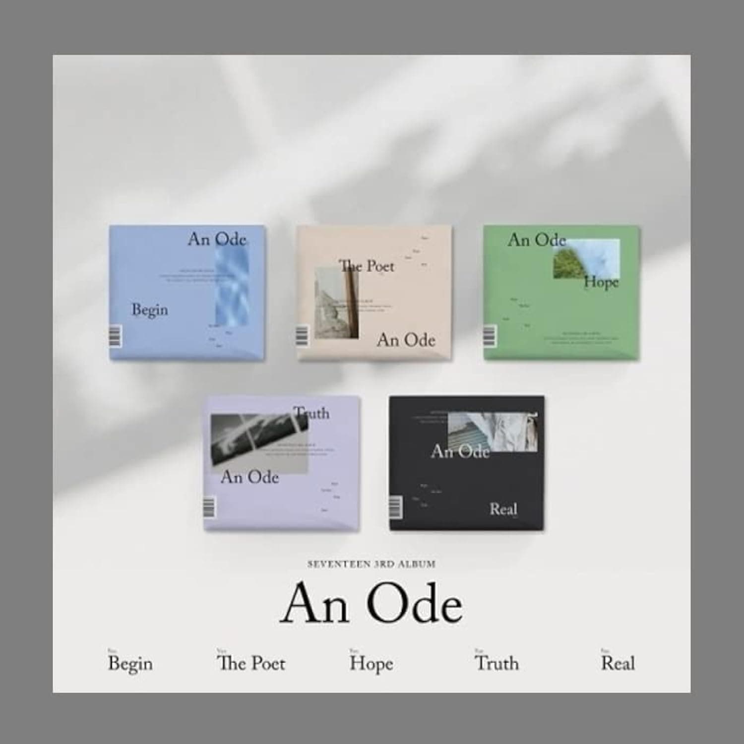 Seventeen 'An Ode' 3rd Regular Album Random Version 104p PhotoBook+8p Mini Book+4p PhotoCard+Tracking