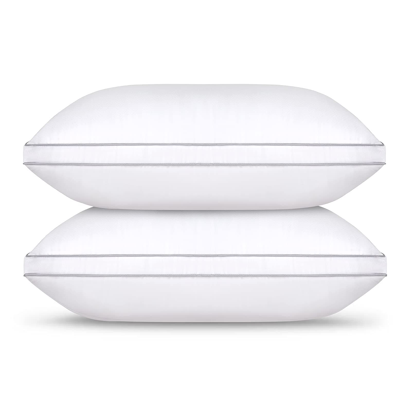 HIMOON Bed Pillows 2 Pack - Standard Size Set of 2 Cooling Pillows for Sleeping for Side Back and Stomach Sleepers, Down Alternative Filling Luxury Soft Supportive
