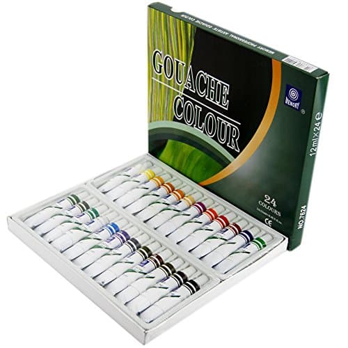 Korean Memory 24 Colors Professional Gouache Paint Set