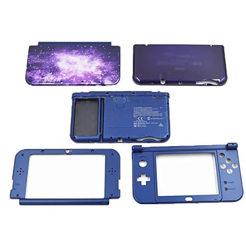 Yuntown Main Engine Cover Case Hard Shell Replacement Repair Accessory 5in1 Set for Nintendo New3DSXL US Edition -Sky
