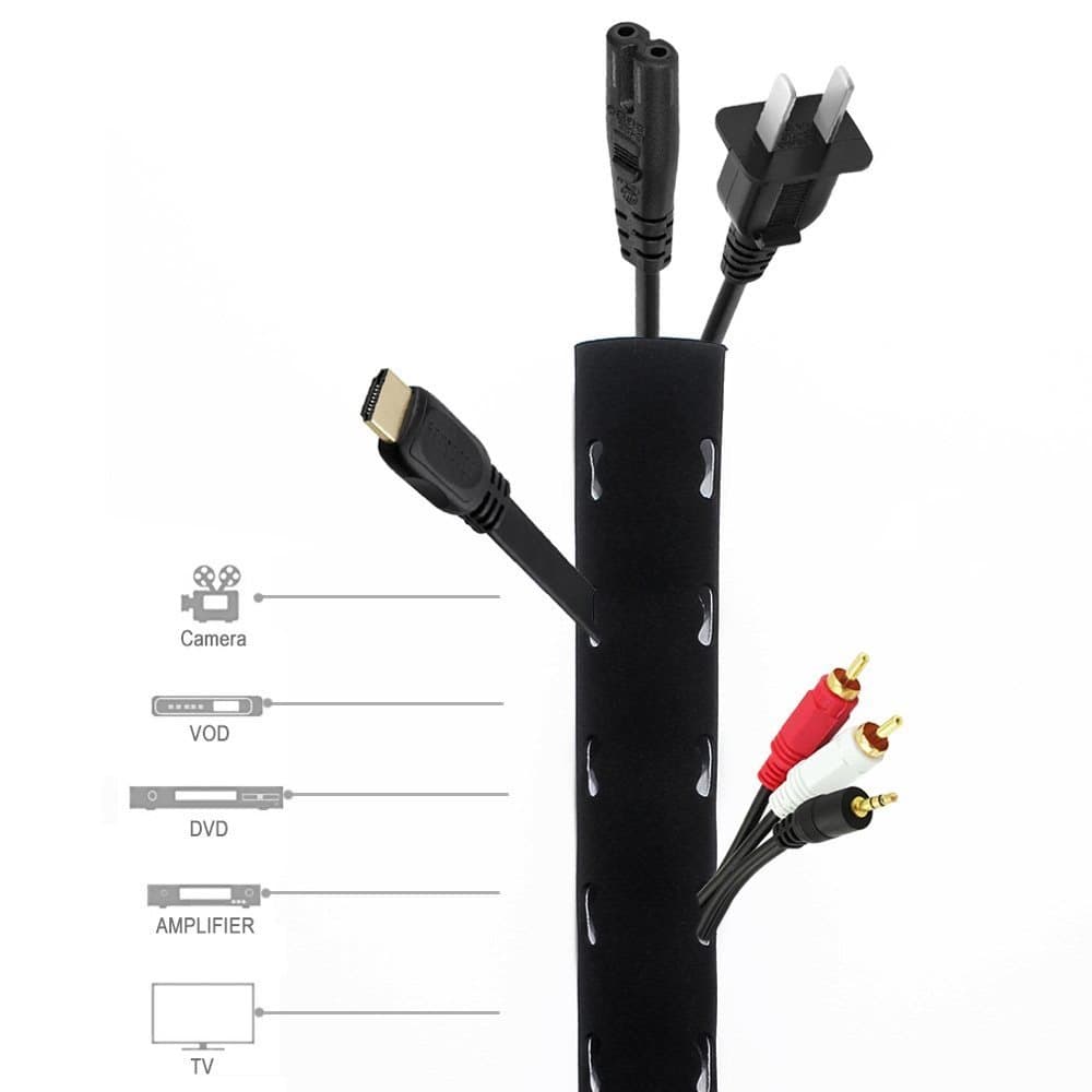 UrbanClan Universal Cord Management System (Black)