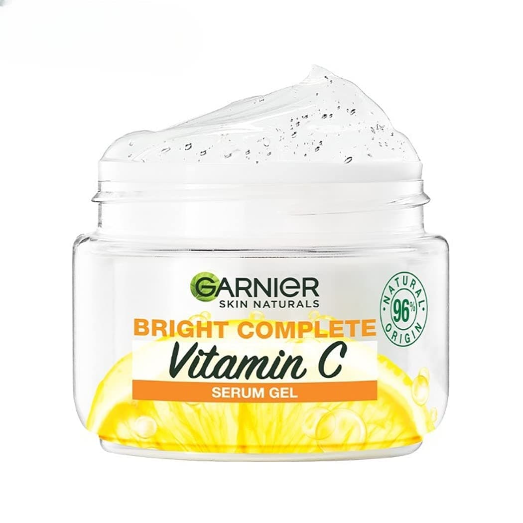 Brightening Moisturiser, Serum Gel, Infused with Vitamin C and Lemon, For Radiant skin, Oil Free Skin for upto 12 hours, Bright Complete Vitamin C, for all Skin Types, For Men and Women, 45g