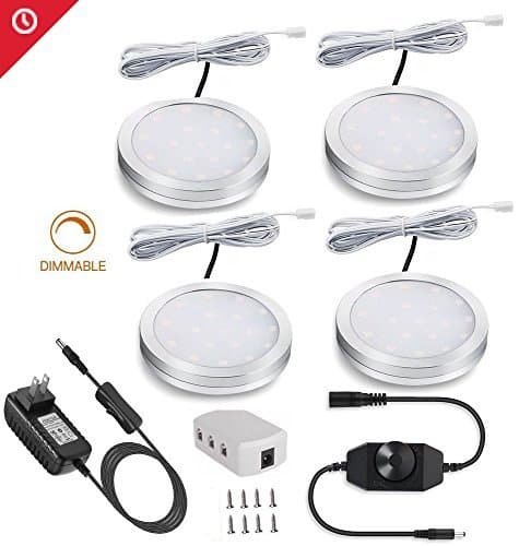 4X Dimmable Puck Light - 8 Watt