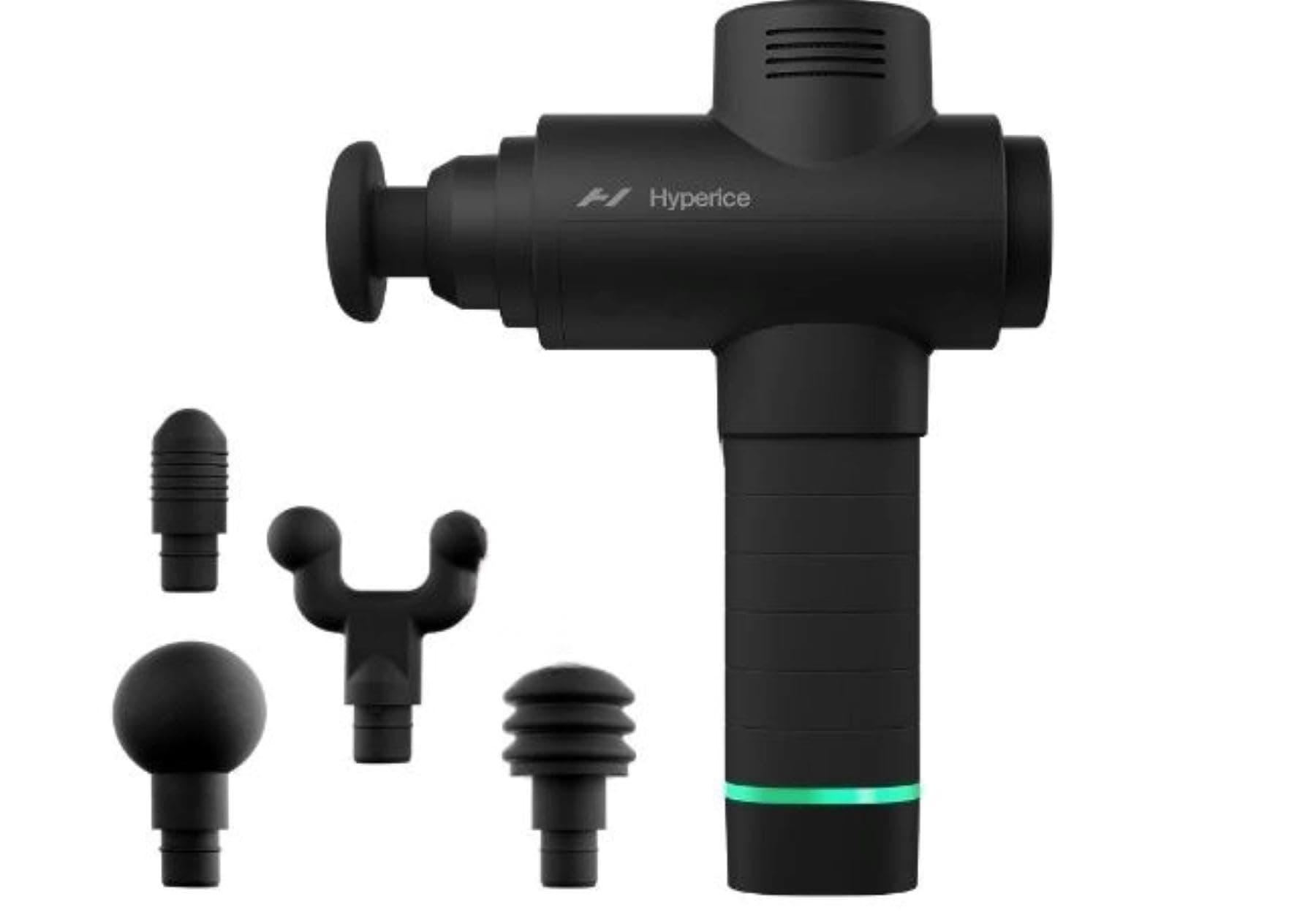 Hyperice Official Store Hypervolt 2 Hypervolt 2 Black Percussion Device 3-Level Vibration 5 Attachments Patented