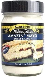 Walden Farms Amazin’ Mayo – Zero Calorie, Sugar Free, Keto & Fat Free Vegan Mayonnaise Alternative for Sandwiches, Salads & Spreads – 12 oz Jar