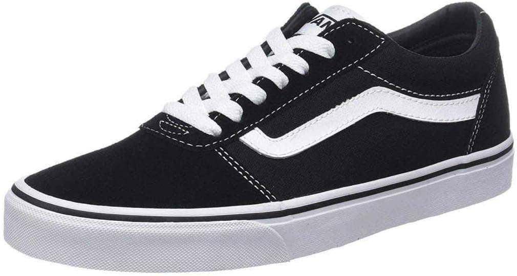 Vans Old Skool Leather, Unisex-Adults' Low-Top Trainers, Black, 4.5 UK
