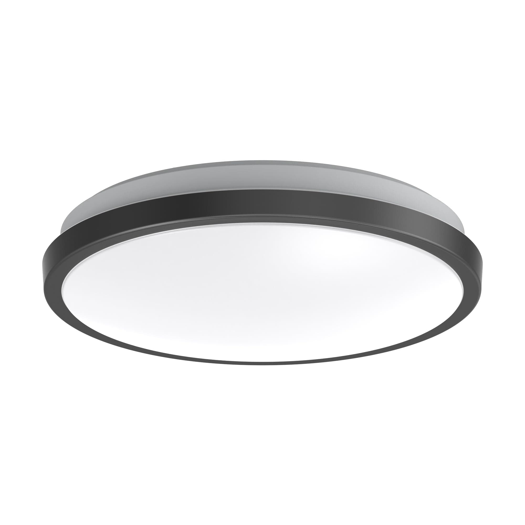 DYMOND 10" Matte Black LED Ceiling Light Flush Mount Lighting Fixture Dimmable Daylight for Bathroom Kitchen Laundry Room Closet (4000K Natural Daylight, Matte Black)