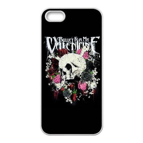 Generic Cell Phone Case for iPhone 5 5s [White] Bullet For My Valentine [Custom] KA2724