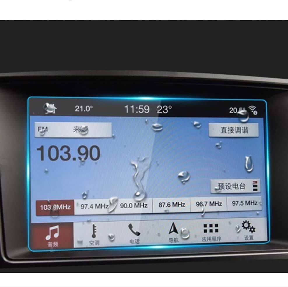 Compatible With 2013-2024 Ford Tempered Glass Screen Protector 8 Inch, 9H Car Navigation Display Protector, F-150 F250 F350 F450 Sync2 Sync3 Escape Expedition