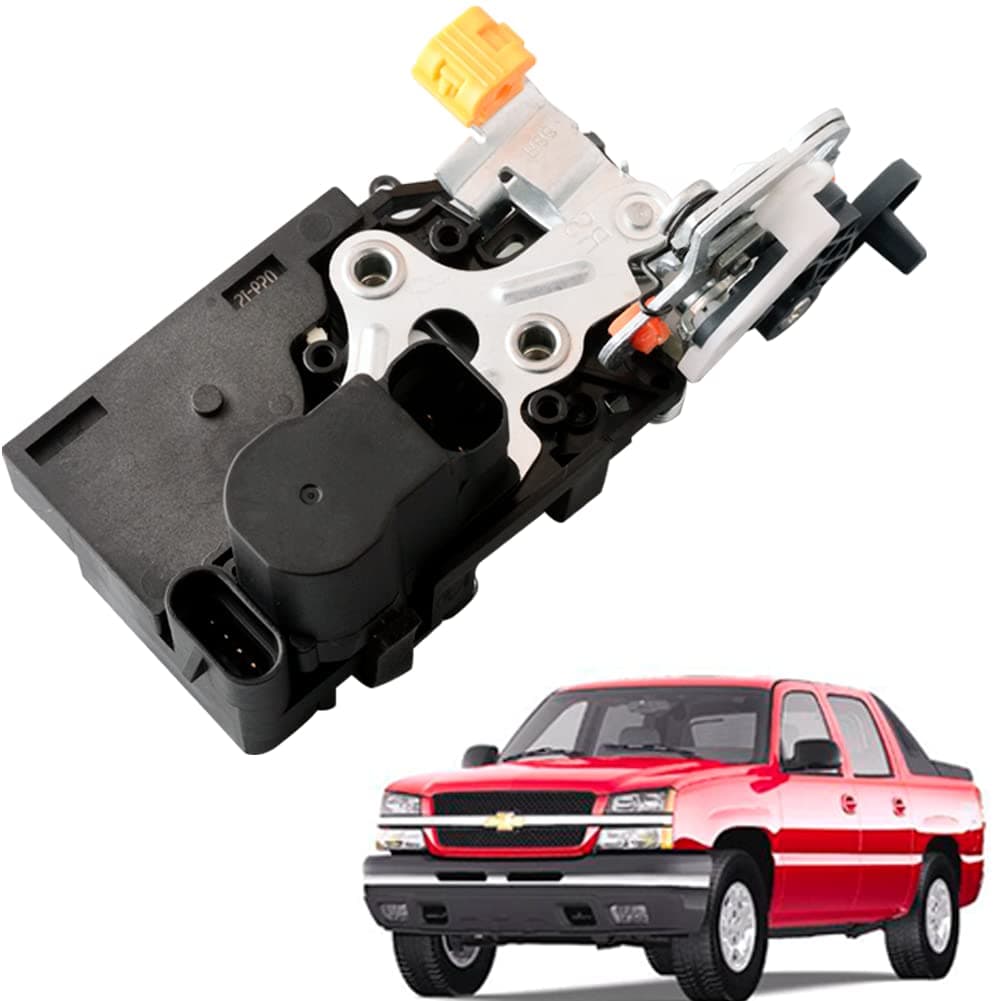 Rear Left Driver Side Door Lock Actuator Compatible for Chevrolet Silverado 2001-2006 GMC Sierra 1500 2001-2006 GMC Yukon 2000-2006 Cadillac Escalade 2002-2006 Replaces 15110651 15068504