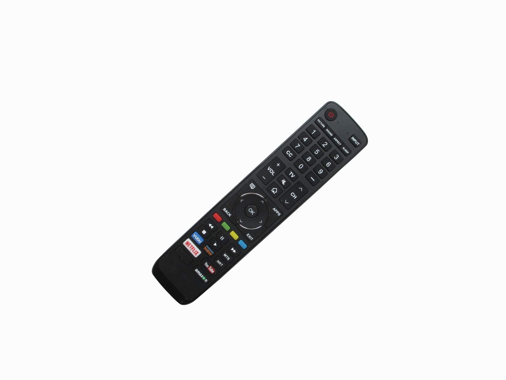 Hotsmtbang Replacement Remote Control wth VUDU Netflix YouTube Amazon Keys for Hisense EN3139H 55H8050D 55H9D 55H9DPLUS 65H9D 65H8050D ÃÀEN3R39H 4K LED Smart HDTV TV