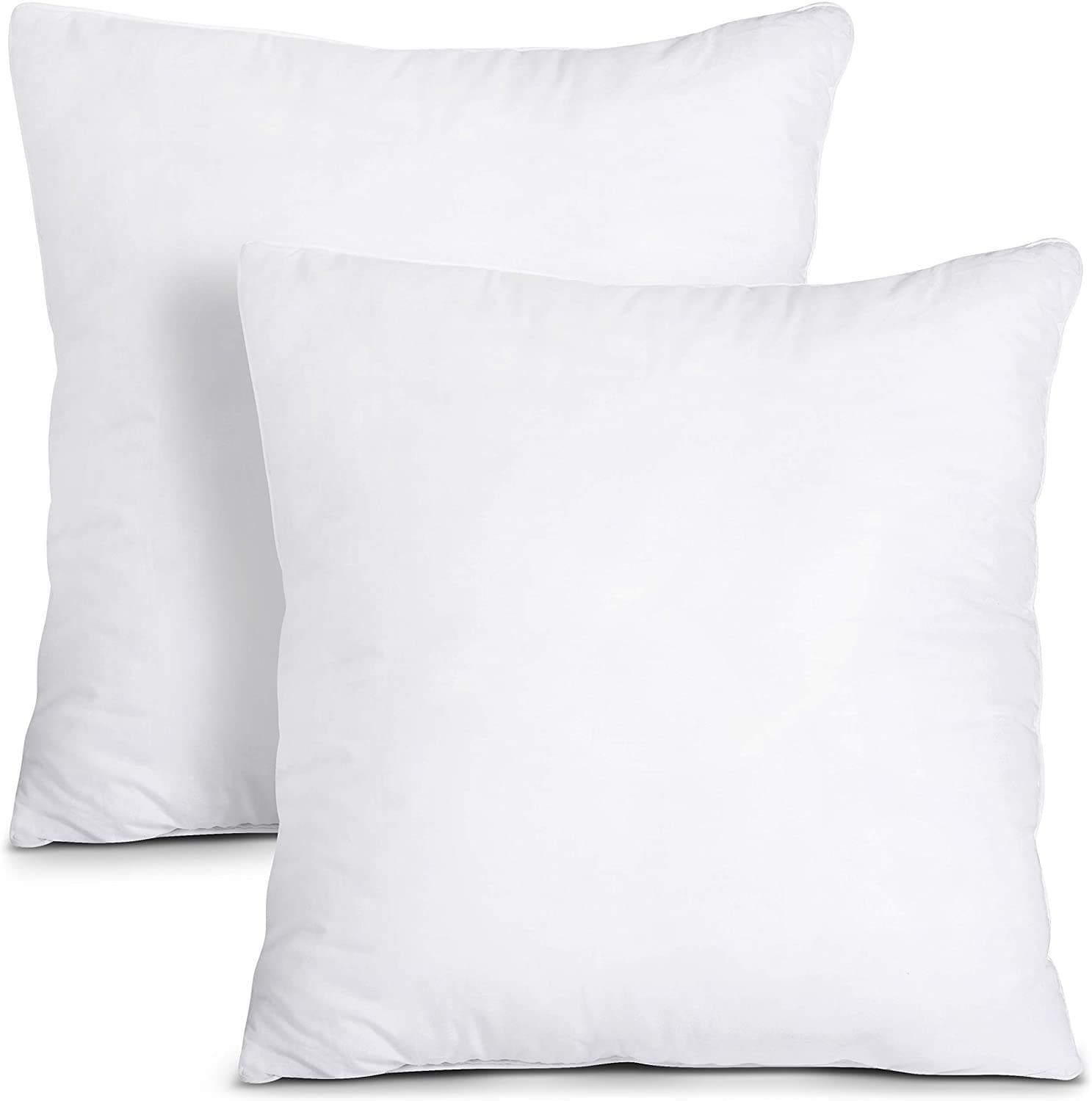 Deng Home Textile Quality Square Interior Sofa Pillow Bed Pillow Cushions Standard Size, Pillows with Ultra Soft Fiber Fill, Good for Back and Side Sleepers Set of 2 (50cm*50cm)
