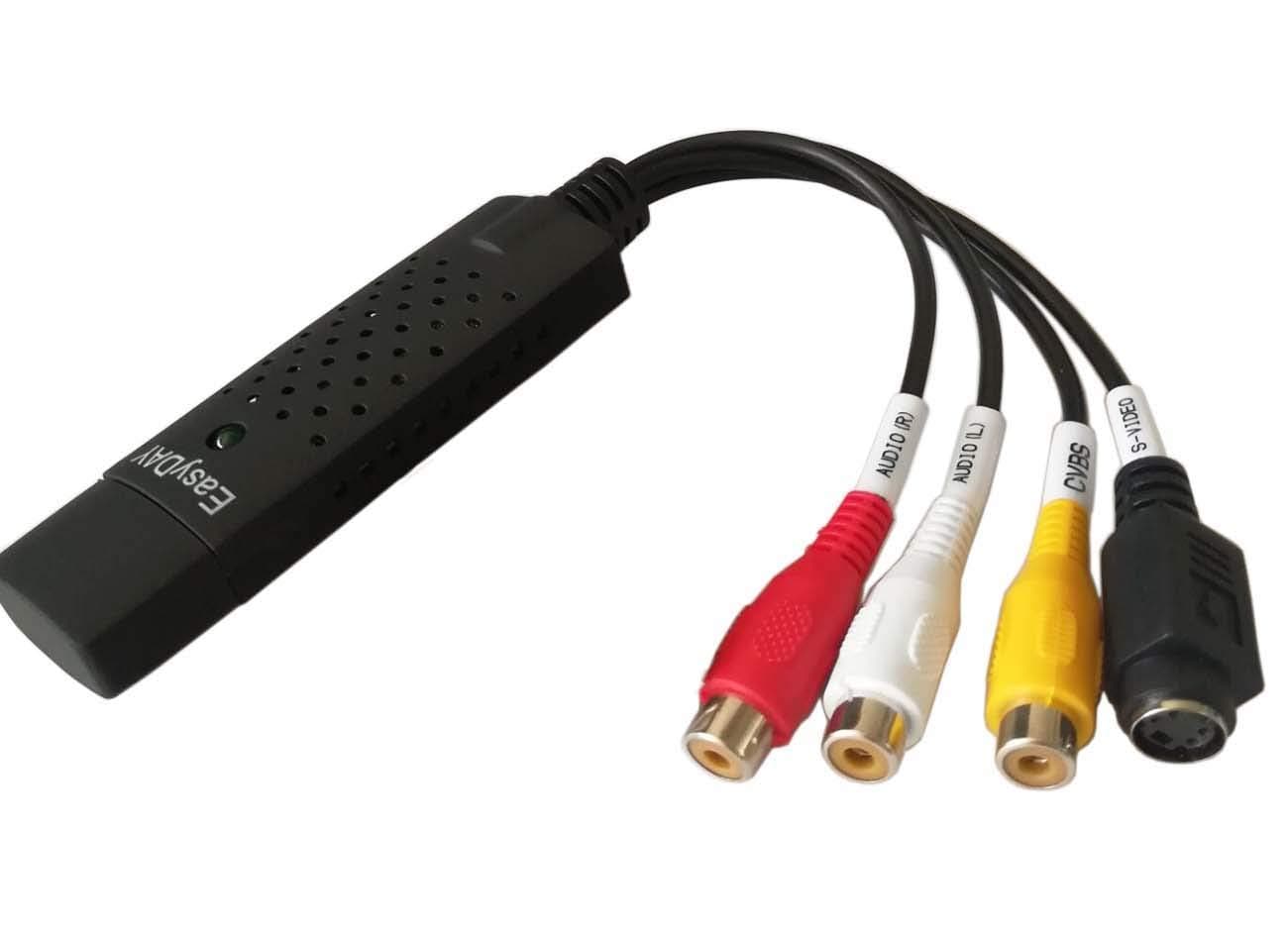 eulan Easycap DC 60 USB 2.0 Audio Video VHS to DVD PC Converter Grabber Adapter Capture Card for Win7/8/10