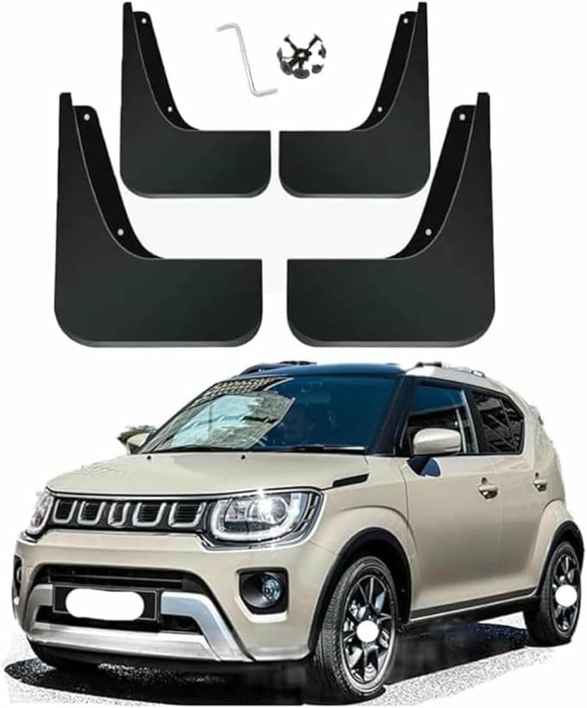 4 Pcs Car Mud Flaps for Suzuki Ignis II (Facelift 2020) Front Rear Wheel Mudflaps Splash Guards Mudguards Full Protection Fender Car External Accessories