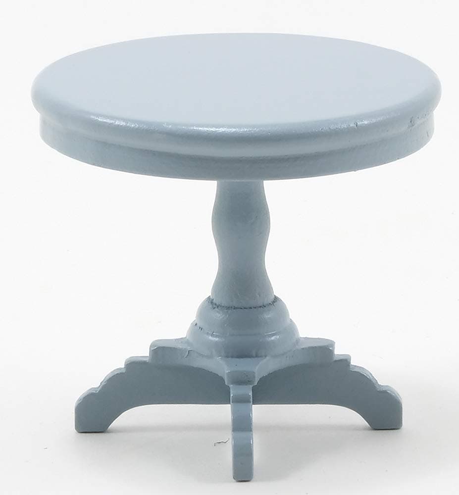 Classics by Handley Dollhouse Miniature Round Gray End Table