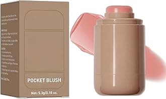 Cream Blush stick, Natural-Looking Matte Finish Makeup Blush stick, Hydrating Long Lasting Lightweight Blendable Blush for cheeks (#4 Neutral Peach, 1 PC)