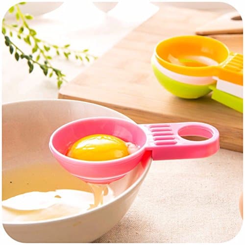 JD Million shop Eco Friendly Cooking Tool Egg Divider Egg Separator Sifting Gadget Plastic Filter Sieve Divider Free Shipping