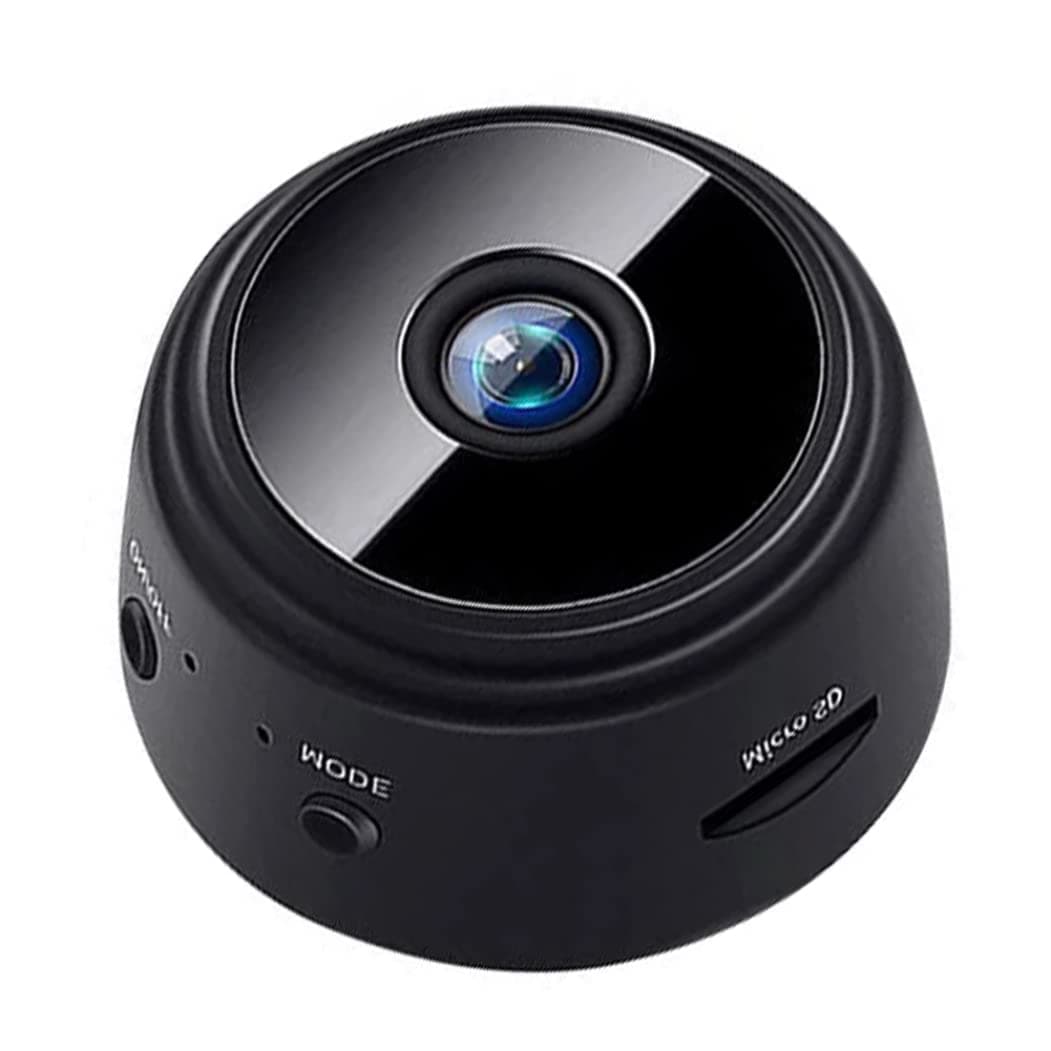 A9 Mini Camera Wireless WiFi Network Monitor Security Camera HD 1080P Night Vision for Car Home Office Black, one size