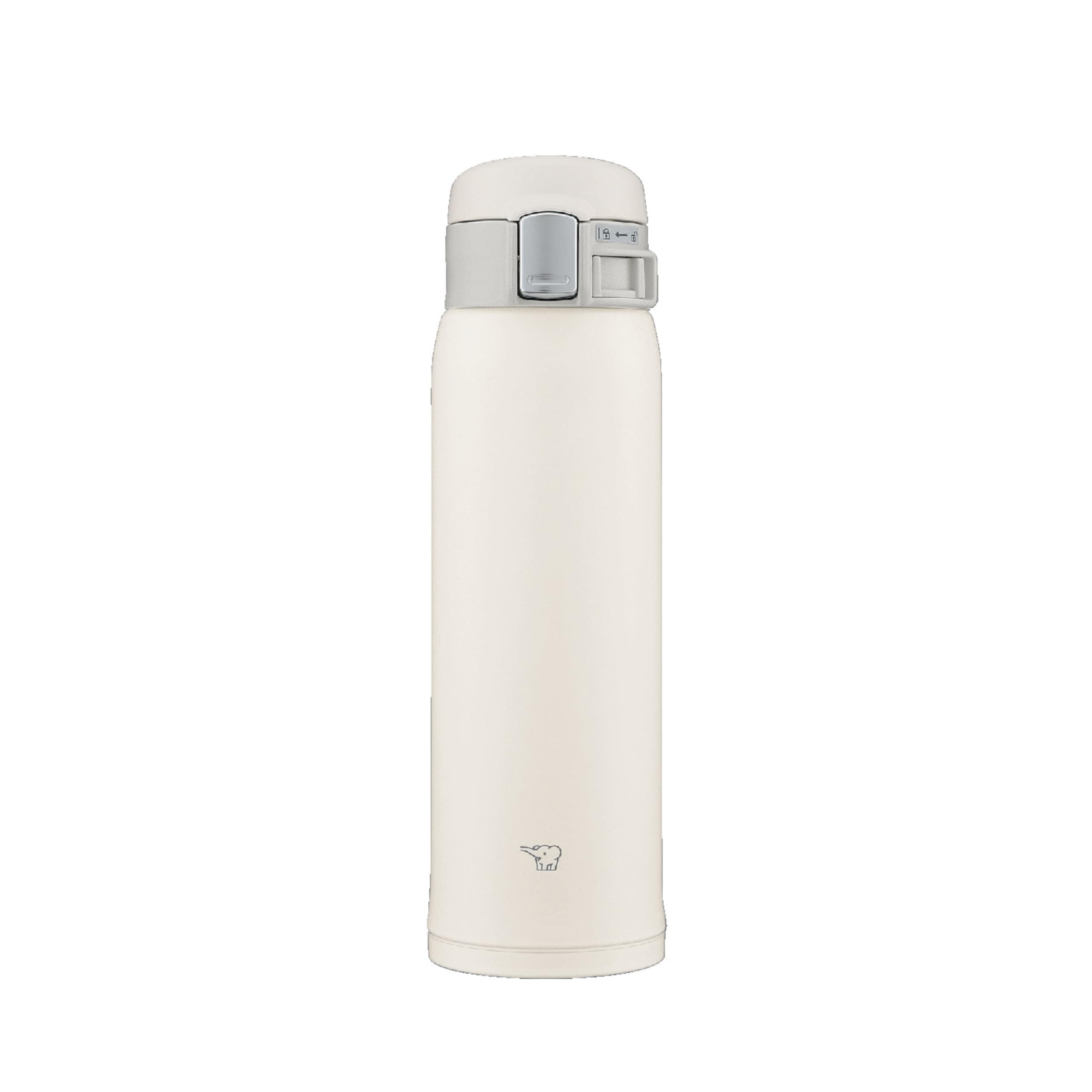 SM-SF48-WM Water Bottle, Direct Drinking [One-touch Open] Stainless Steel Mug, 16.9 fl oz (480 ml), Pale White