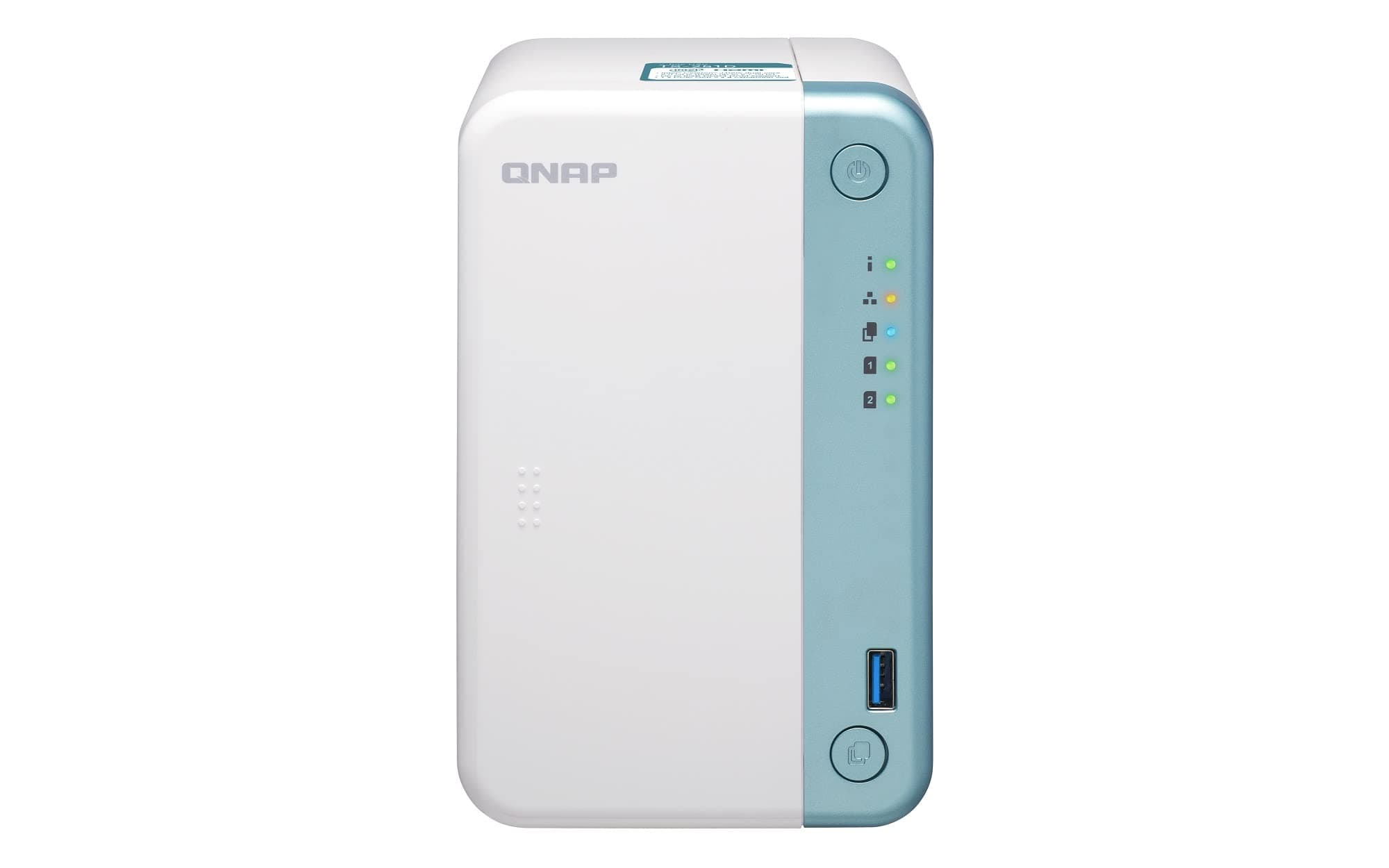QNAP TS-251D-2G 16TB Solution - 2 Bay Desktop NAS | Installed with 2 x 8TB Seagate IronWolf Drives
