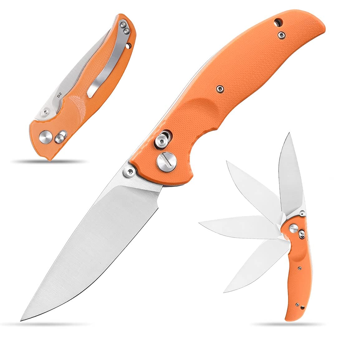 Eafengrow EF3 Folding Pocket Knife D2 Steel Blade G10 Handle Outdoor Hunting Camping EDC Tool Knifes