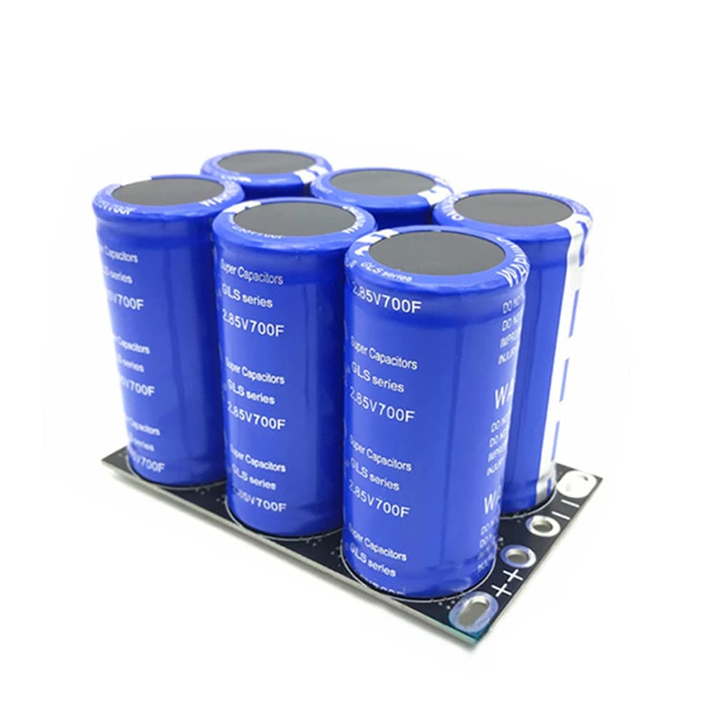 2.85V 700F Super Capacitor 6PCS/1Set, 17V 116F Double Row Farad Automotive Super Capacitor With Protective Board