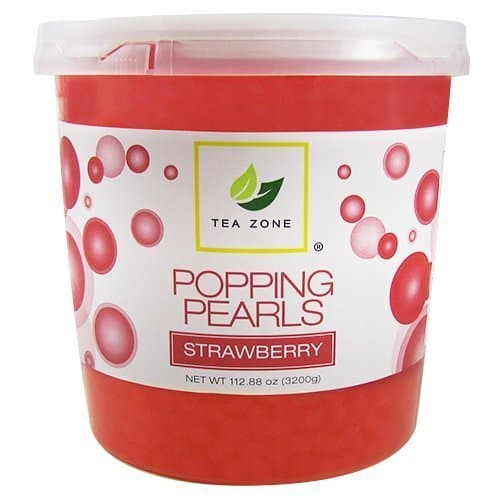 Tea Zone Strawberry Popping Pearls (7 lbs)