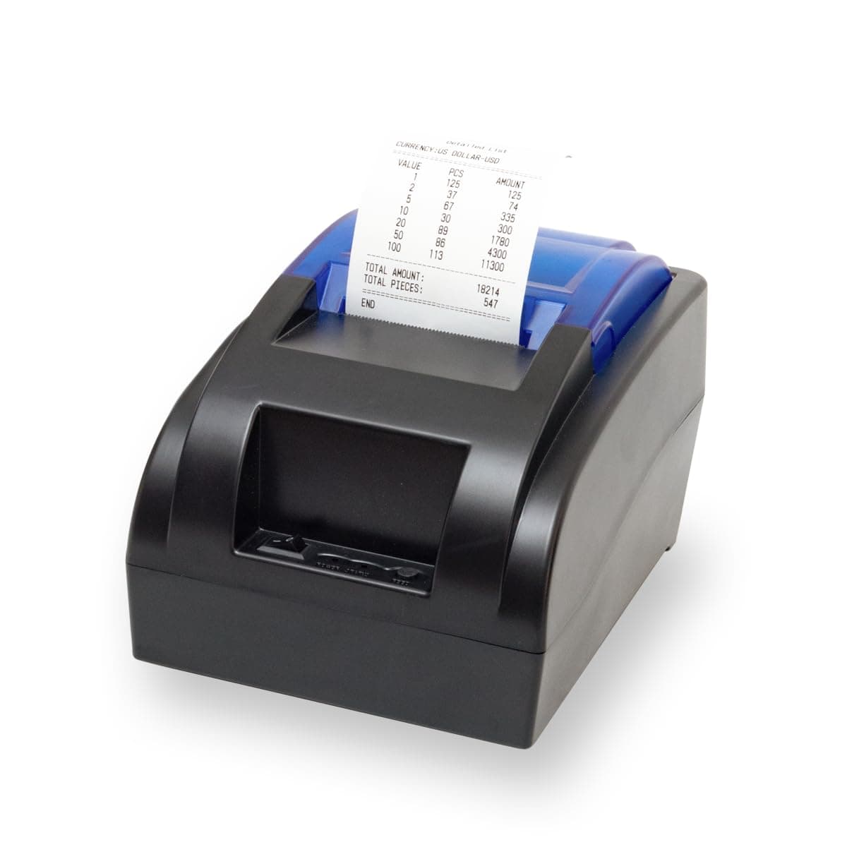 DT40P Direct Thermal Flash Receipt Printer 58mm Paper Width, Manual Cutter, 70mm/s Printing Speed, USB-B Port (No Ink Required)