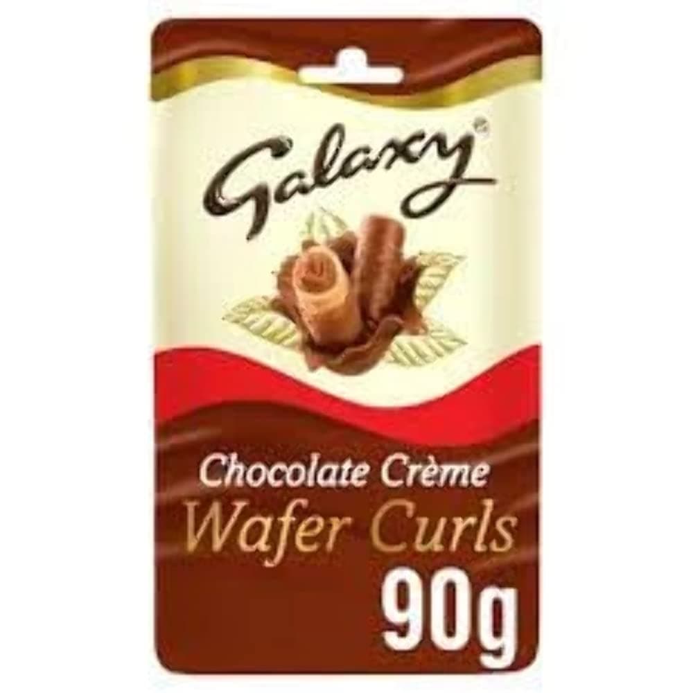 Galaxy Chocolate Creme Wafer Curls, 90 g