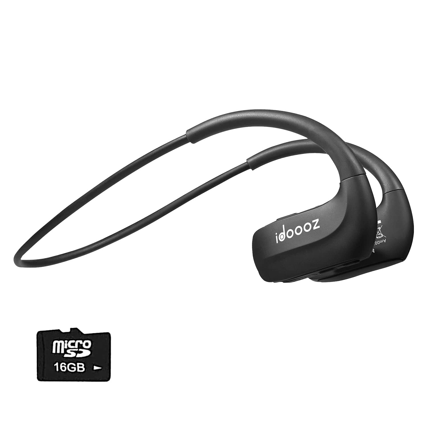 MP3 Player with Built-in 16 GB Memory, idoooz Mp3 Player with Bluetooth Headphone, Wireless Bluetooth Headphone for Running Gym Jogging Sports, Lossless Sound Quality (All-in-One)