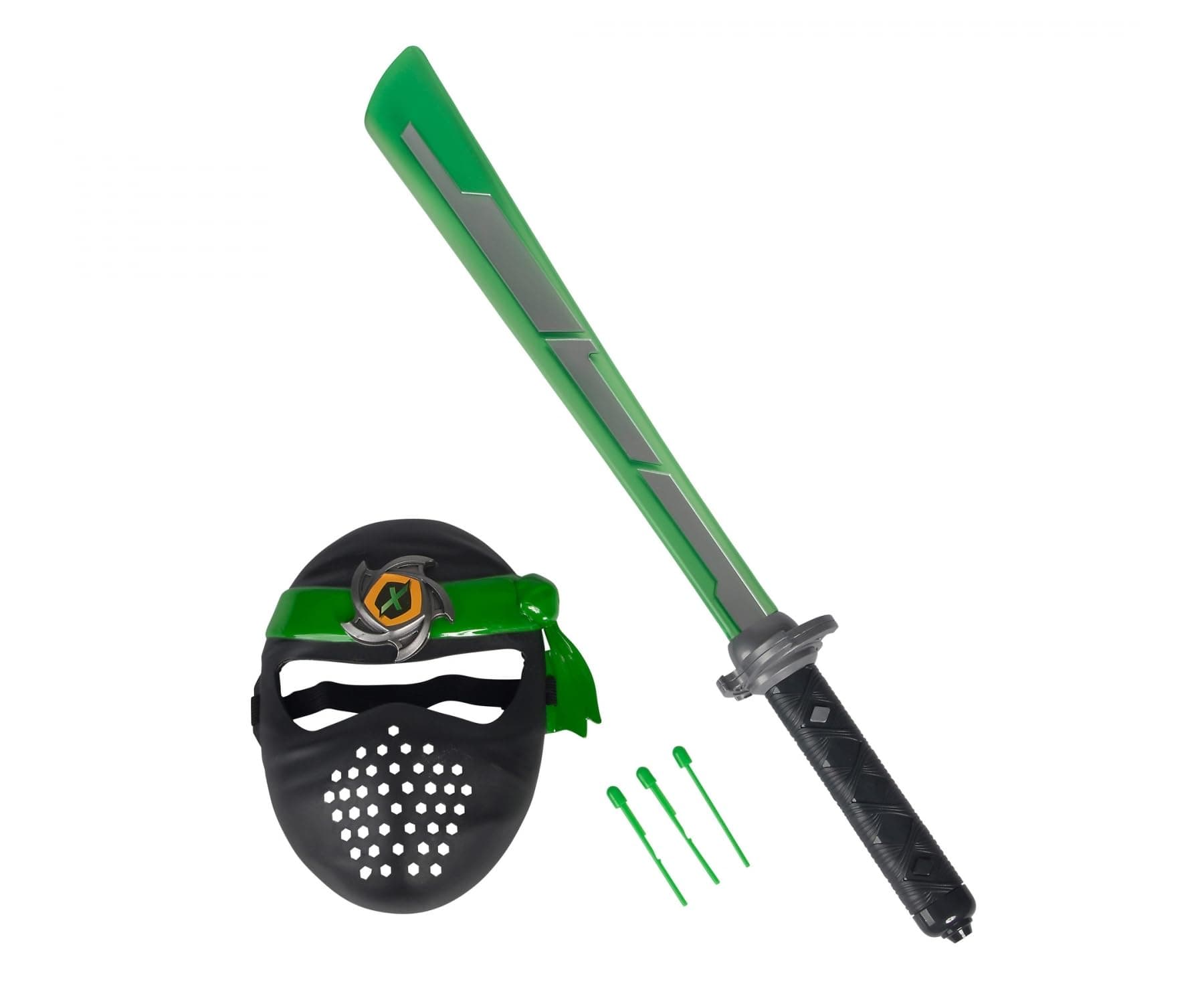 Simba Next Ninja Sword and Mask, Green/Black, 60 cm - Ninja Toy - Costume Accessory - Kid - Includes ninja sword, mask