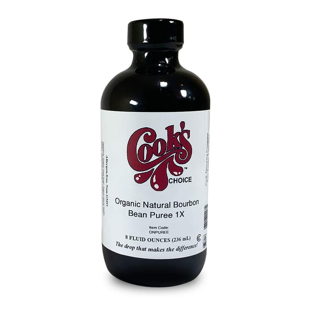 Cook's, Organic Natural Vanilla Bean Paste (Puree), Made with Real Vanilla Seeds, World's Finest Gourmet Grade A Madagascar Premium Vanilla, for Baking and Cooking, 8 oz