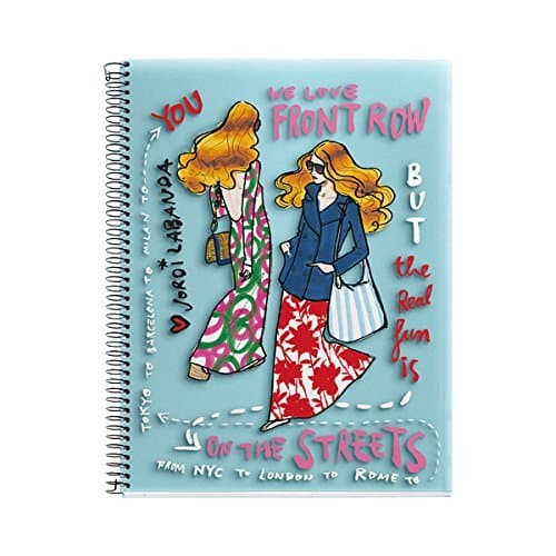 Jordi Labanda for Miquelrius Notebook, Catwalk Front Row (8.5" x 11", 4-Subject, College Ruled) Office Product