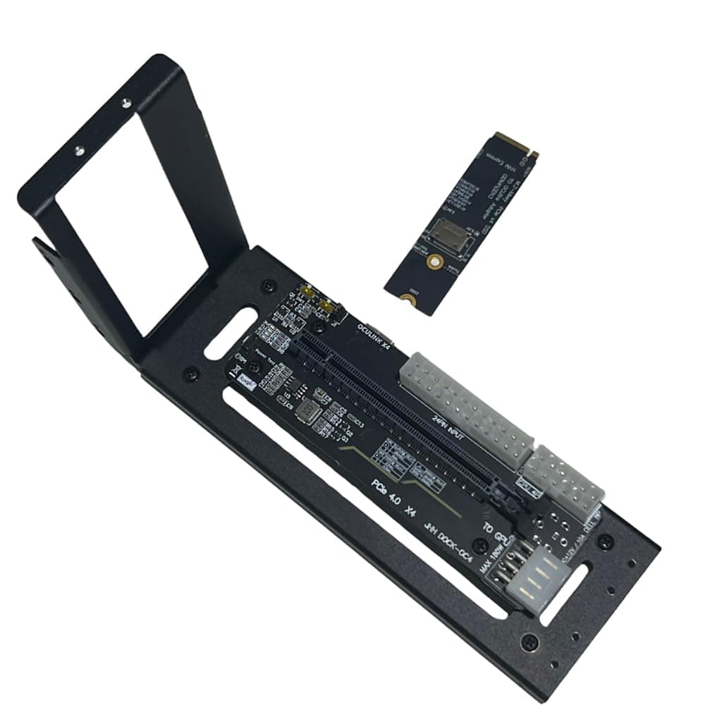 JMT M.2 M-Key to PCIE 4.0X4 External Graphics Card Stand Bracket Compatible with Oculink/M.2 NVMe Laptop eGPU?GDP Handhelds (Dock-OC4)