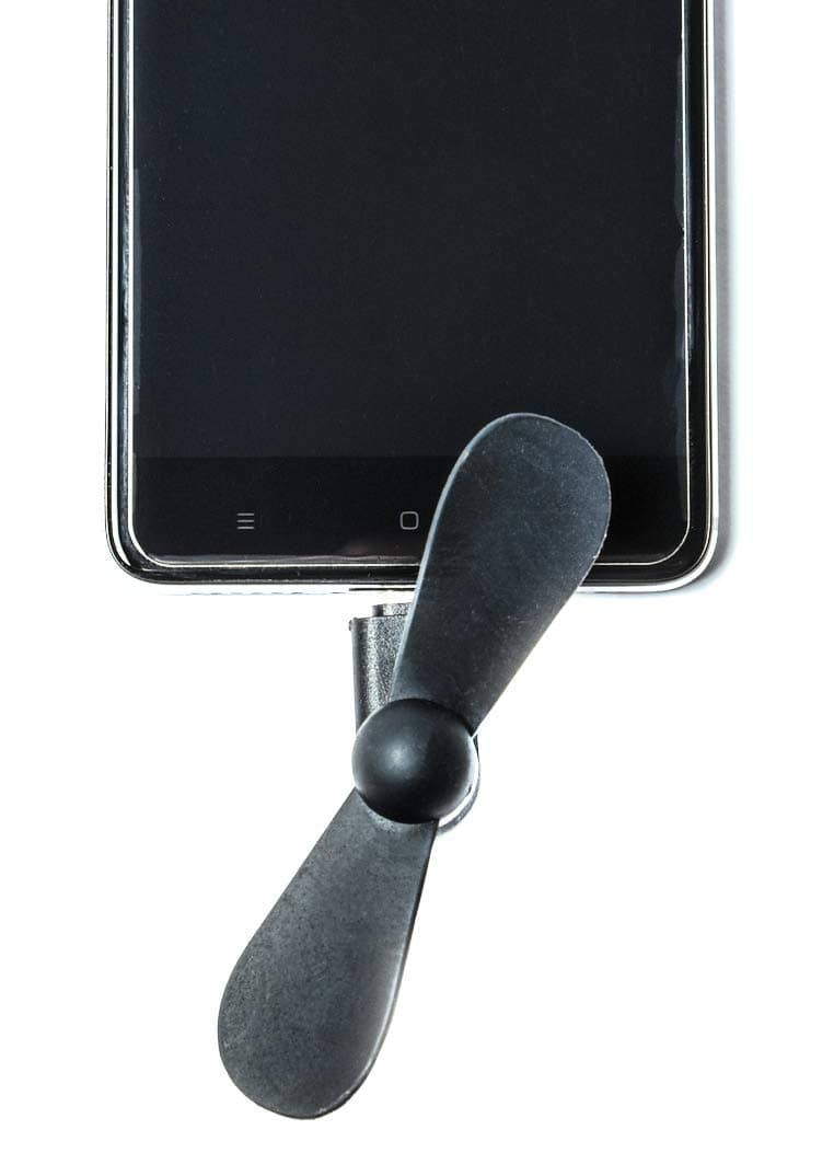 Micro USB Mini Phone Fan, Swallowzy 6Pack 2 in 1 Portable Cool Cooler Rotating Fan, Cooling Solution Quiet, Foldable Personal Fan for iPad, iPhone, Samsung, LG, Android Phones