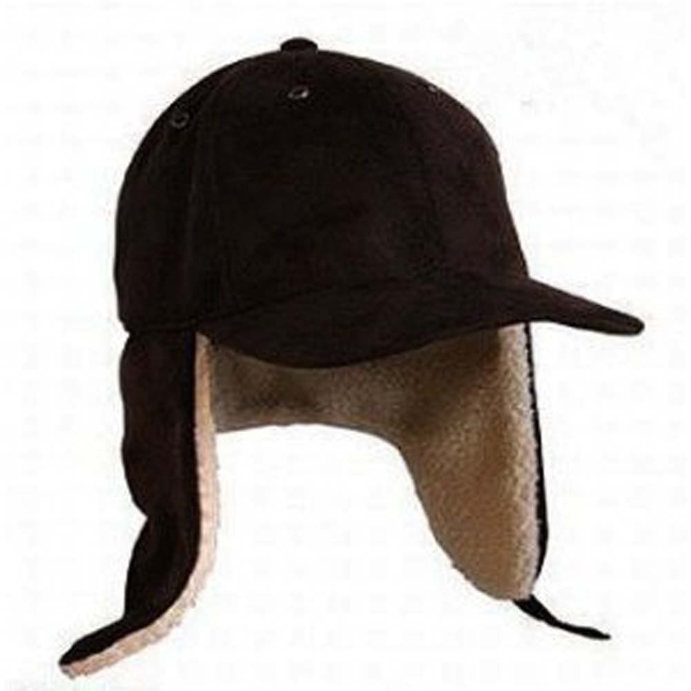 Winter trapper Cotton Fur Hunting Hat - Black