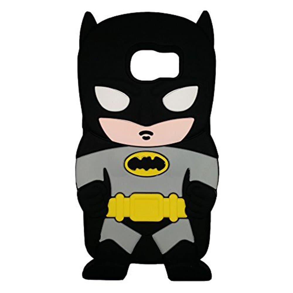 S6 Edge Case,Galaxy S6 Edge Case,Samsung Galaxy S6 Edge Case,ATRAGE 3D Cartoon Superhero Batman Silicone Case for Samsung Galaxy S6 Edge