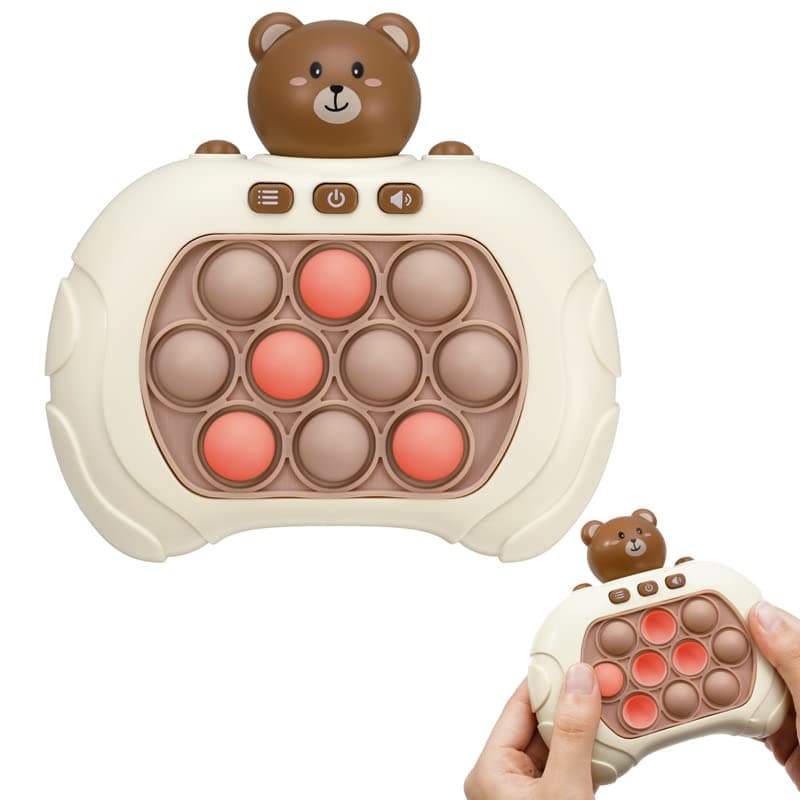 Tap Pop Tap Smart Fidget, Light Up Pattern Popping Games Breakthrough Puzzle Machine Push Bubble Pop Fidget Sensory Toy Gift for Kids Adults