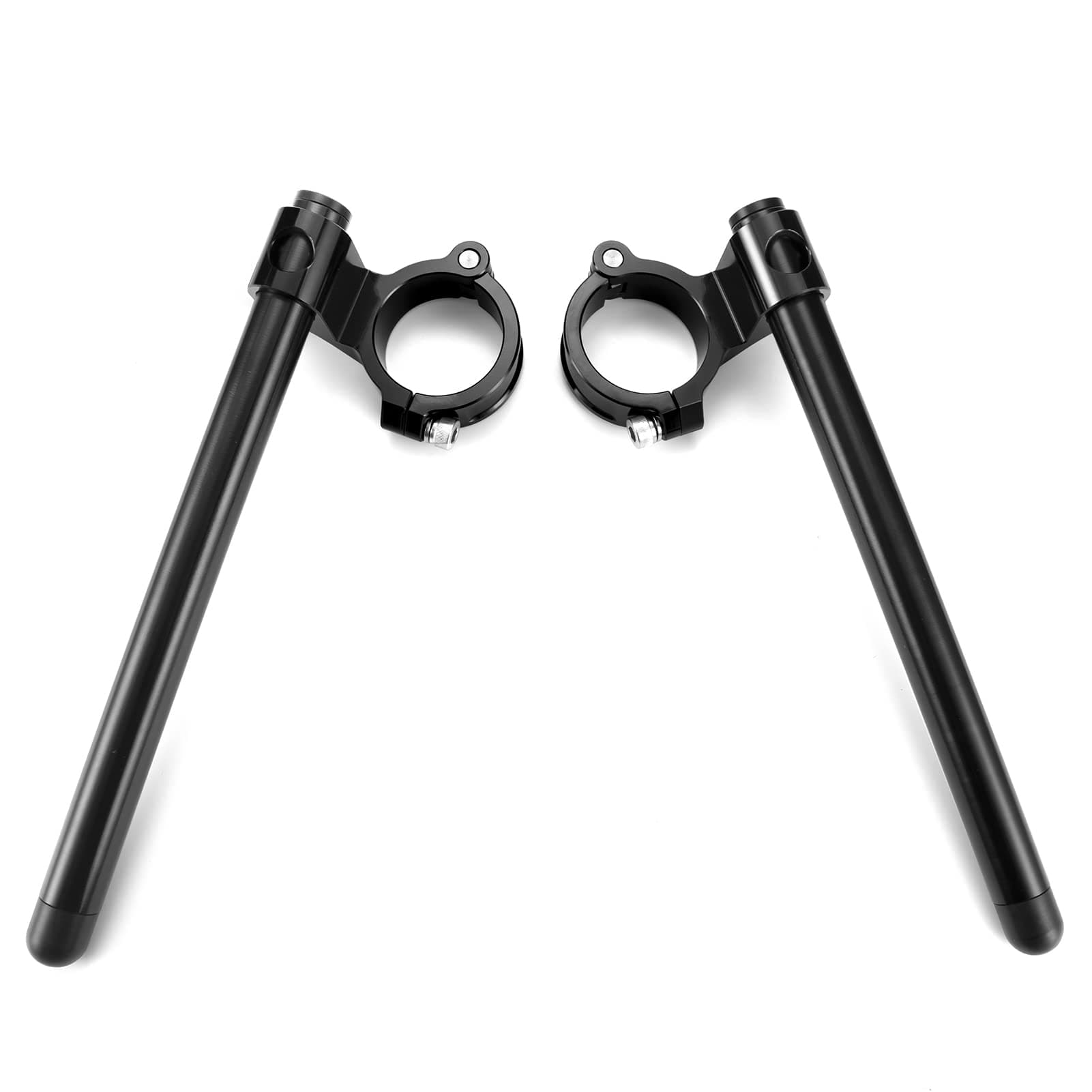 Φ37mm clip ons handlebar 1" riser fit for motorcycle fork tube Φ37mm,cafe racer build sport bikes modified clip on bars Φ 7/8" CNC aluminum Machined