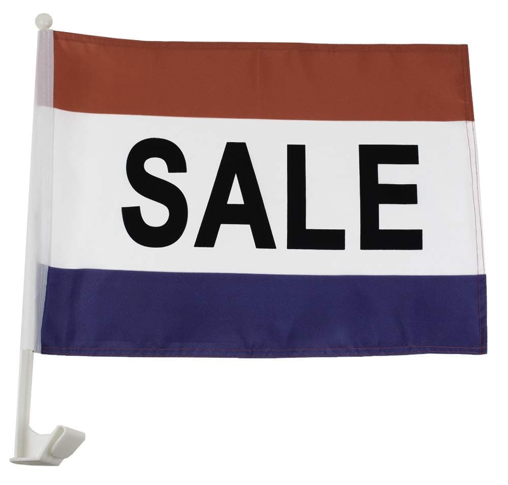 Sale Clip on Car Window Flag