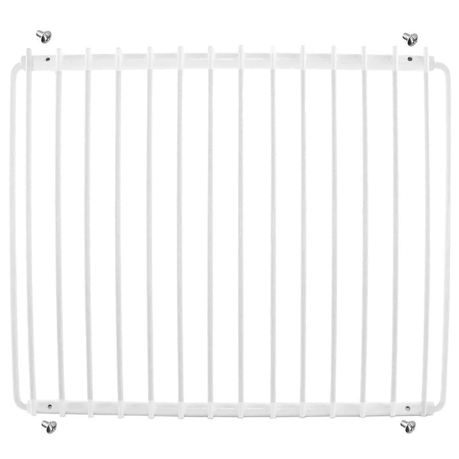 Spares2go Universal Adjustable Fridge Freezer Shelf, Plastic Coated, Extendable Arms (White)