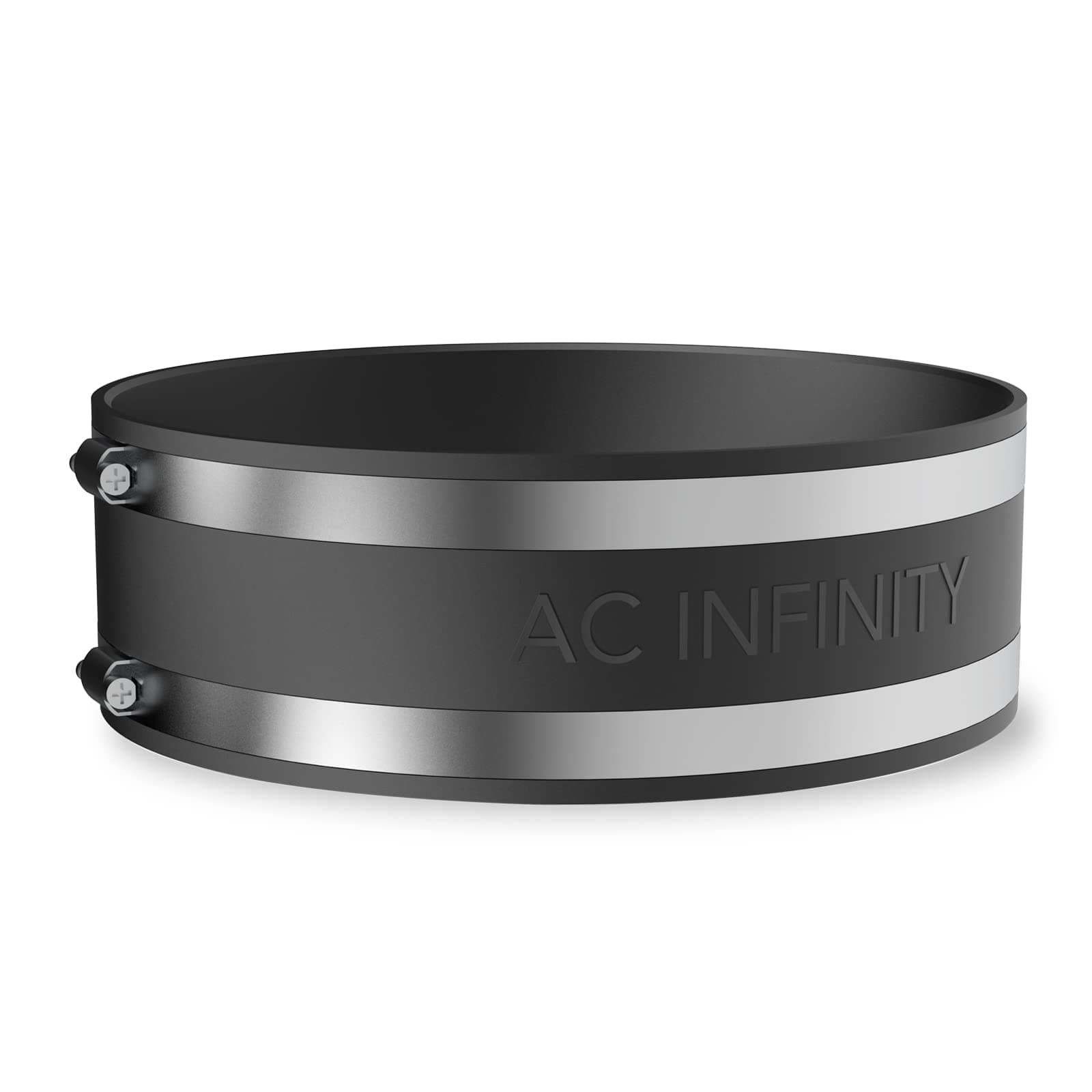 AC Infinity Noise Reduction Clamp 8" Duct Coupler with Stainless Steel Clamp Flexible Rubber Coupling for Inline Fan and Carbon Filter Growth HVAC