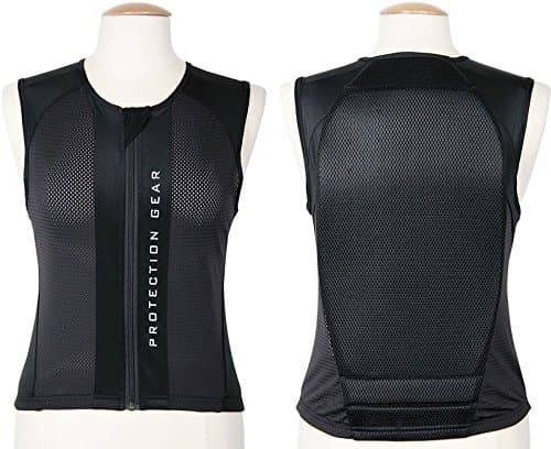 Amesbichler Back Protector, Black, Size L, CE 1621-2 Level 2, Adjustable Strap, Comfortable for Cycling