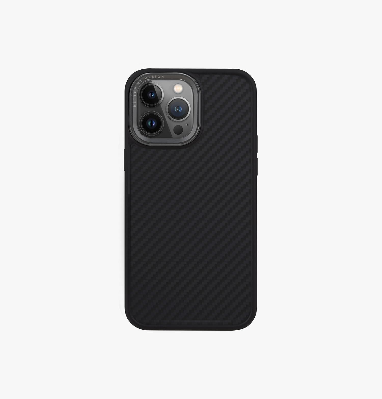 UNIQ KEVA iPhone 15 Pro Max Case (Black) with Magsafe Charging Ring, Aramid Fiber Protection Slim Business Phone Case