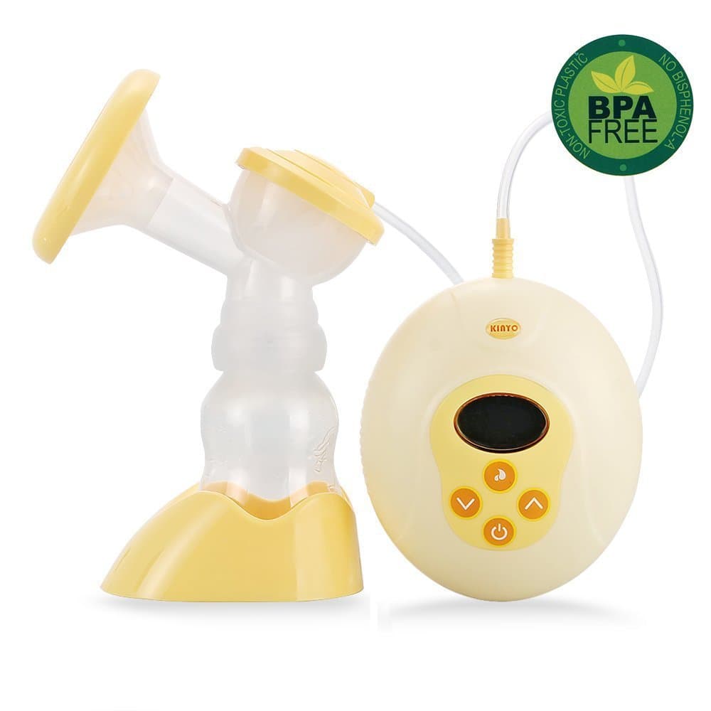 [Updated Version] KINYO Electric Breastpump Anti-backflow LCD Display 9-Grade Adjustment Double Frequency Suction BPA Free (single)