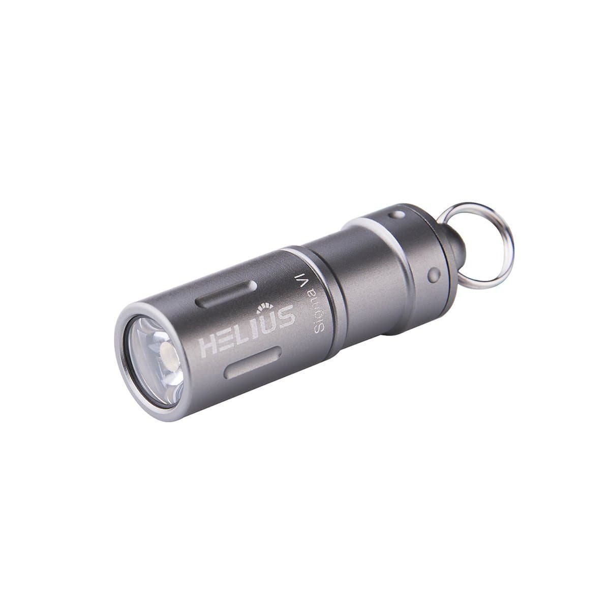 Mini Rechargeable LED Keychain Flashlight - Smallest USB Tactical Waterproof Brightest LED Flashlight with 2 Modes Including Rechargeable Battery, Micro USB Cable, Waterproof O-rings and O-Ring (Grey)
