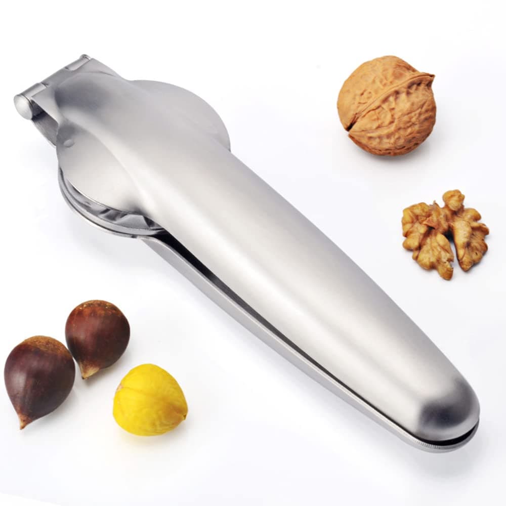 KazyOn Nutcracker Chestnut Walnut Opener clip, Nutcrackers – Stainless Steel Kitchen Tool - Chestnut Walnut Pecan Dried Fruits Sheller- Nut Plier for Kitchen
