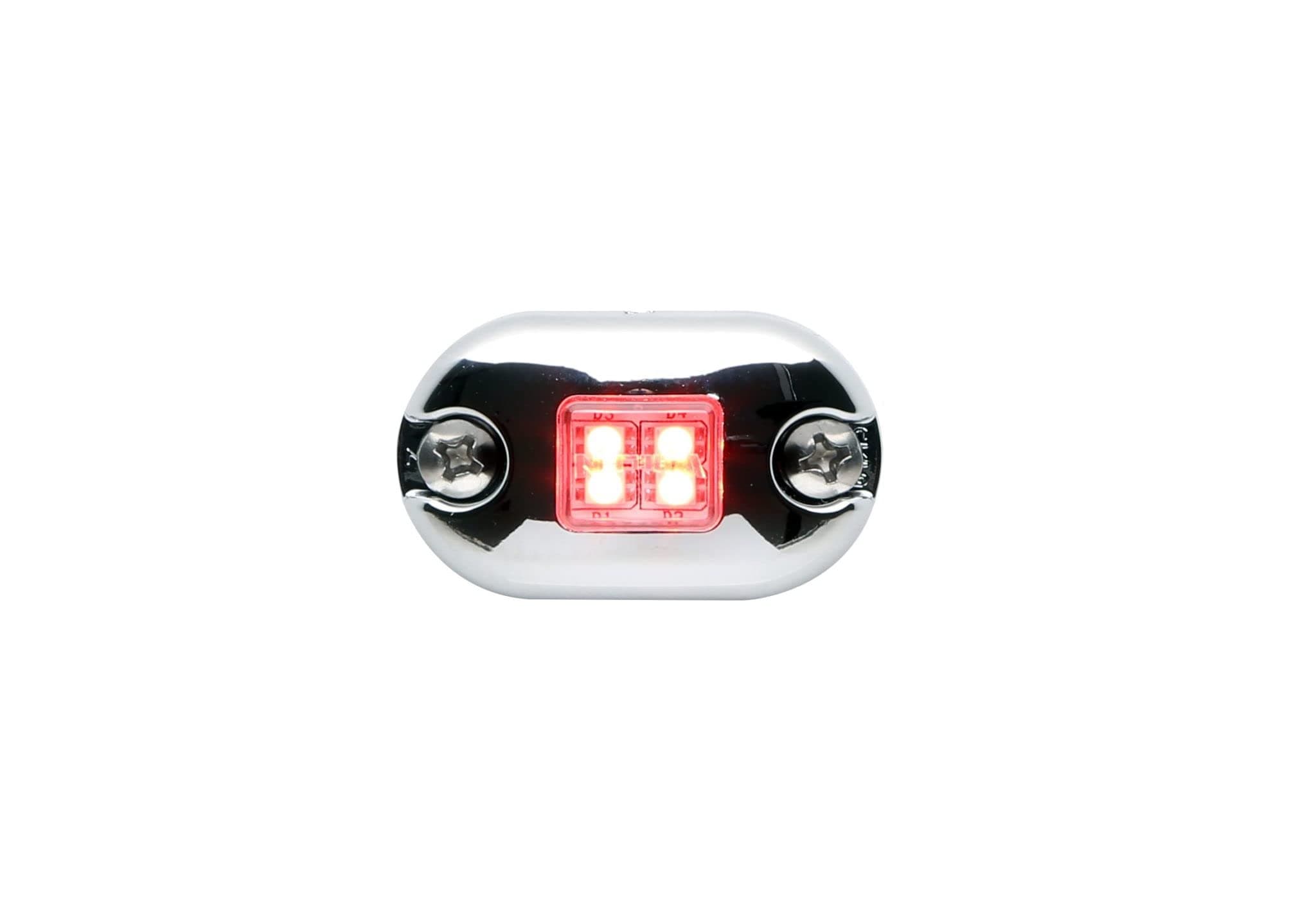 Whelen 0SR00FCR Oval Flashing LED Lighthead - Red